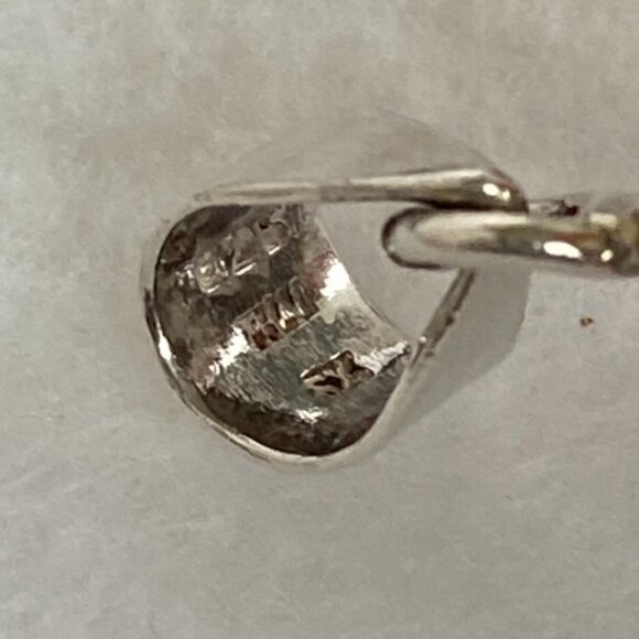 Sterling Silver 925 1.91" Oval Faux Lapis Pendant 9g Thai SX Sally C. Treasures - Picture 9 of 16